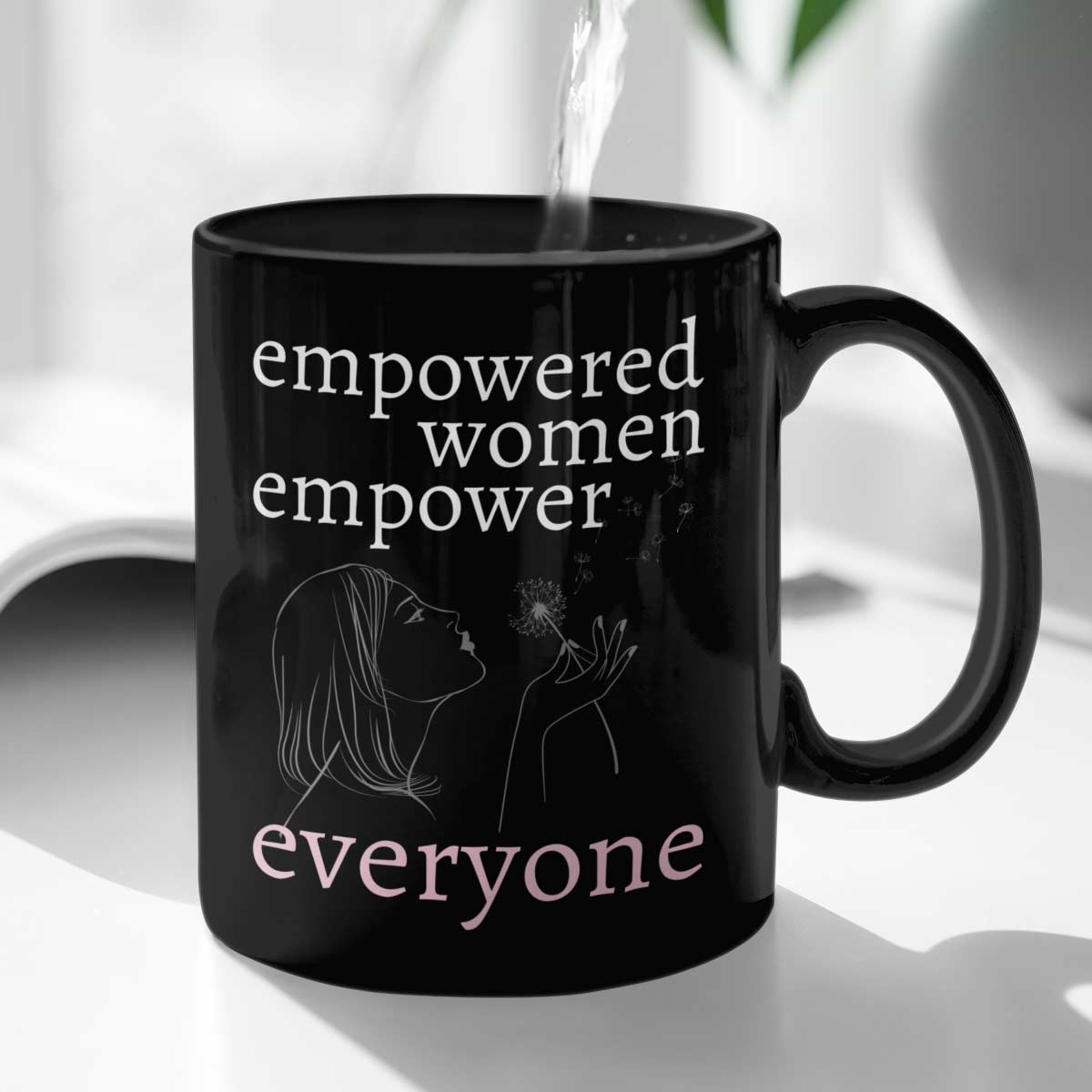 Empowered Women  Empower Everyone 11 oz. Black Mug
